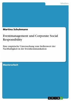 Eventmanagement und Corporate Social Responsibility - Schuhmann, Martina