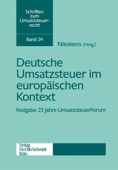 Deutsche Umsatzsteuer im europäischen Kontext - Nieskens, Hans (Hrsg.)