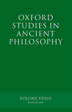 Oxford Studies in Ancient Philosophy - Sedley, David (ed.)