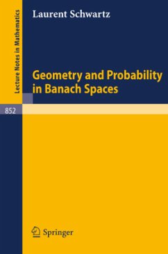 Geometry and Probability in Banach Spaces - Schwartz, L.