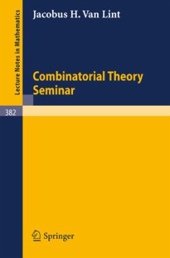 Combinatorial Theory Seminar Eindhoven University of Technology - Lint, J.H. van