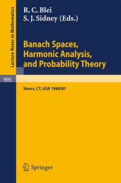 Banach Spaces, Harmonic Analysis, and Probability Theory