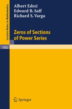 Zeros of Sections of Power Series - Edrei, A.;Saff, E. B.;Varga, R. S.