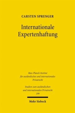 Internationale Expertenhaftung - Sprenger, Carsten