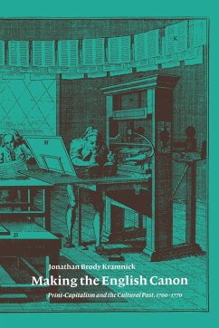 Making the English Canon - Kramnick, Jonathan Brody