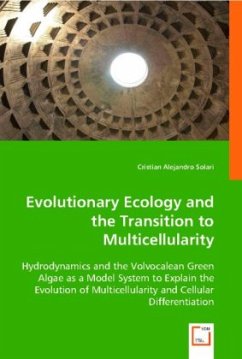 Cover Evolutionary Ecology and the Transition to Multicellularity