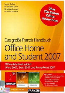 Cover Das große Franzis Handbuch Office Home and Student 2007, m. CD-ROM