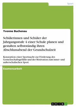 Schülerinnen und Schüler der Jahrgangsstufe 4 einer Schule planen und gestalten selbstständig ihren Abschlussabend der Grundschulzeit