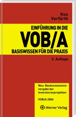 Cover Einführung in die VOB/A