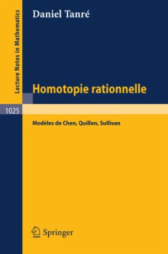 Homotopie Rationelle - Tanre, Daniel