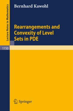 Rearrangements and Convexity of Level Sets in PDE - Kawohl, Bernhard