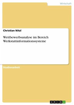 Wettbewerbsanalyse im Bereich Werkstattinformationssysteme - Nitzl, Christian