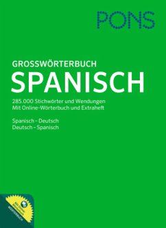 PONS Großwörterbuch Spanisch, m. 1 Buch, m. 1 Beilage