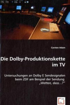 Die Dolby-Produktionskette im TV - Adam, Carsten