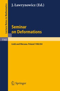 Seminar on Deformations