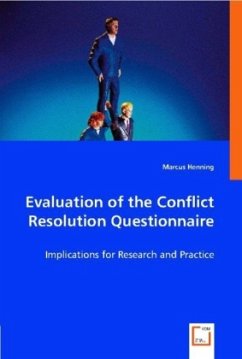 Evaluation of the Conflict Resolution Questionnaire - Henning, Marcus