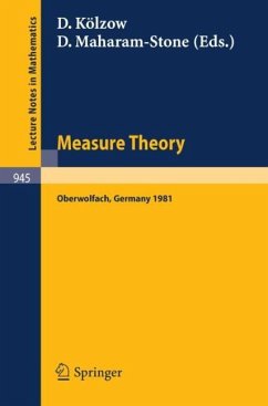 Measure Theory, Oberwolfach 1981