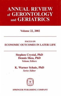 Annual Review of Gerontology and Geriatrics, Volume 22, 2002: Economic Outcomes in Later Life: Public Policy, Health and Cumulative Advantage