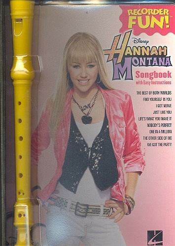 Hannah Montana Recorder Fun!, Songbook w. Instructions & Recorder (barocke Griffweise)