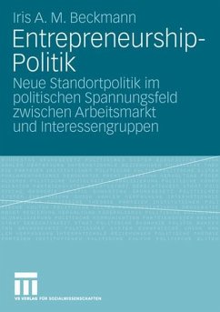 Entrepreneurship-Politik - Beckmann, Iris A. M.