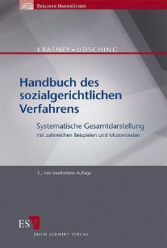 Handbuch des sozialgerichtlichen Verfahrens - Krasney, Otto E.; Udsching, Peter