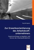 Zur Erwerbsorientierung des Arbeitskraftunternehmers