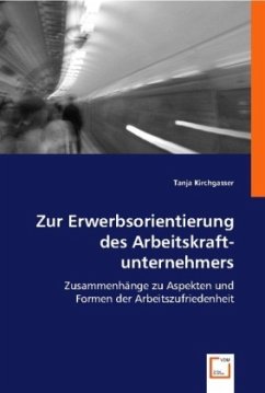 Zur Erwerbsorientierung des Arbeitskraftunternehmers - Kirchgasser, Tanja