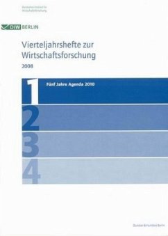 Cover Fünf Jahre Agenda 2010. / Vierteljahreshefte zur Wirtschaftsforschung 1/2008