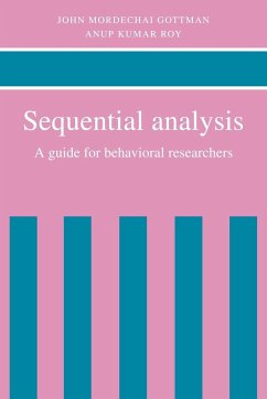 Sequential Analysis - Gottman, John M.; Roy, Anup Kumar