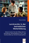 Lerntransfer in der betrieblichen Weiterbildung