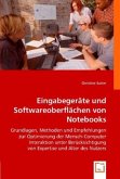 Eingabegeräte und Softwareoberflächen von Notebooks