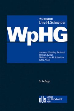 Wertpapierhandelsgesetz - Vogel, Joachim. Assmann, Heinz-Dieter / Schneider, Uwe H. (Hrsg.). Adaptiert vonAssmann, Heinz-Dieter/Döhmel, Doris/Dreyling, Georg et al.