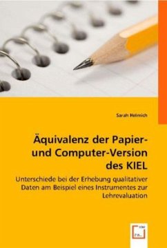 Äquivalenz der Papier- und Computer-Version des KIEL - Helmich, Sarah