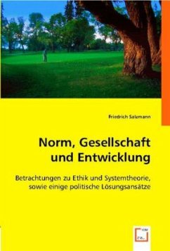 Norm, Gesellschaft und Entwicklung - Salzmann, Friedrich