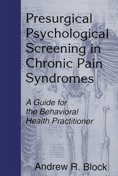 Cover Presurgical Psychological Screening in Chronic Pain Syndromes