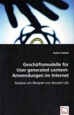 Geschäftsmodelle für User generated content-Anwendungen im Internet