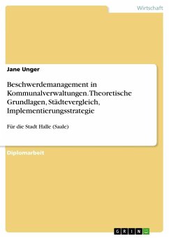 Beschwerdemanagement in Kommunalverwaltungen. Theoretische Grundlagen, Städtevergleich, Implementierungsstrategie - Unger, Jane