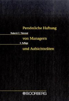 Persönliche Haftung von Managern und Aufsichtsräten - Thümmel, Roderich C.