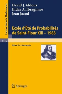 Ecole d'Ete de Probabilites de Saint-Flour XIII, 1983 - Aldous, David J.;Ibragimov, Illdar A.;Jacod, Jean