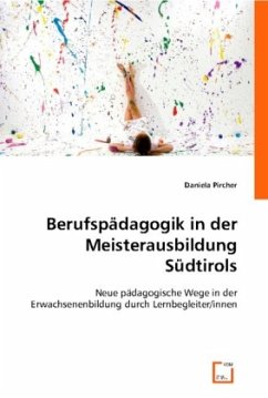 Cover Berufspädagogik in der Meisterausbildung Südtirols