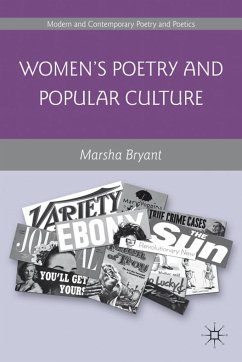 Women's Poetry and Popular Culture - Bryant, Marsha
