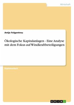 Ökologische Kapitalanlagen - Eine Analyse mit dem Fokus auf Windkraftbeteiligungen - Felgentreu, Antje