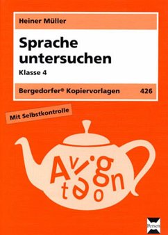 Cover Sprache untersuchen - Klasse 4