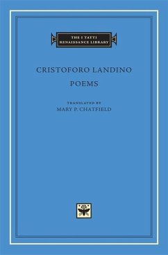 Cristoforo Landino Poems - Landino, Cristoforo