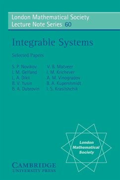 Integrable Systems - Novikov, I. S. et al; Novikov, S. P.; Matveer, V. B.