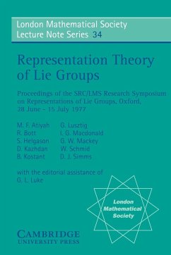 Representation Theory of Lie Groups - Atiyah, M. F.; Bott, R.; Helgason, S.