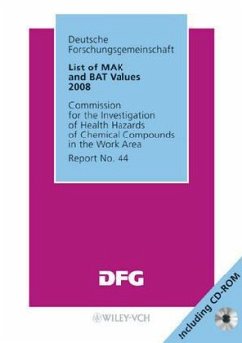 List of MAK and BAT Values 2008 - Deutsche Forschungsgemeinschaft (DFG) (ed.)