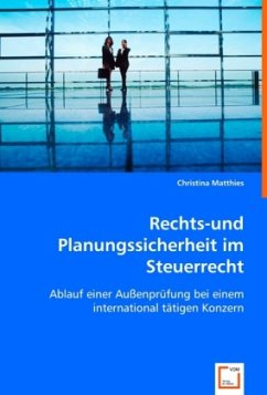 Rechts-und Planungssicherheit im Steuerrecht - Matthies, Christina