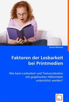 Cover Faktoren der Lesbarkeit bei Printmedien
