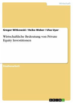 Wirtschaftliche Bedeutung von Private Equity Investitionen